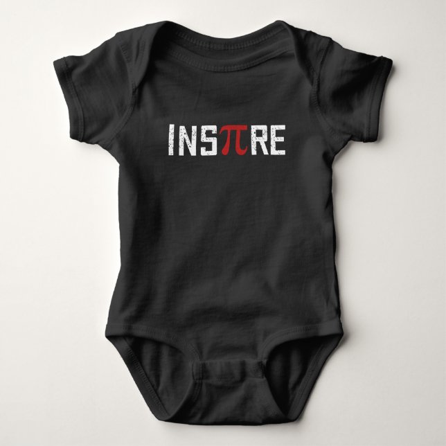 InsPire Pi day | Happy Pi day Math Baby Bodysuit (Front)