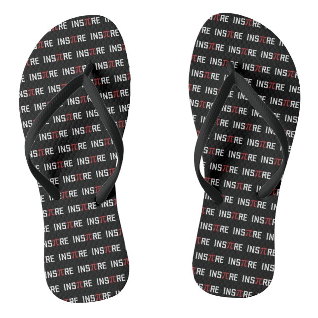 InsPire Pi day | Happy Pi day Math Jandals (Footbed)
