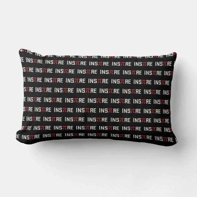 InsPire Pi day | Happy Pi day Math Lumbar Cushion (Front)