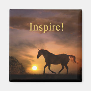 Inspire Pretty Horse and Sunset Magnet