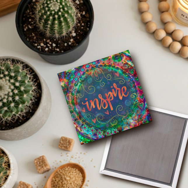 Inspire Pretty Trendy Fun ONE WORD Inspirivity Magnet (Creator Uploaded)