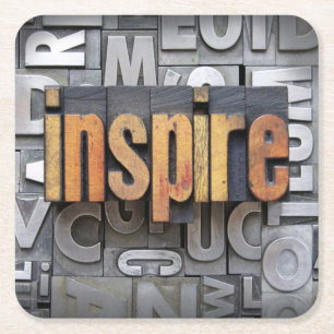 Inspire Square Paper Coaster