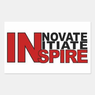 INSPIRE stickers, customise Rectangular Sticker
