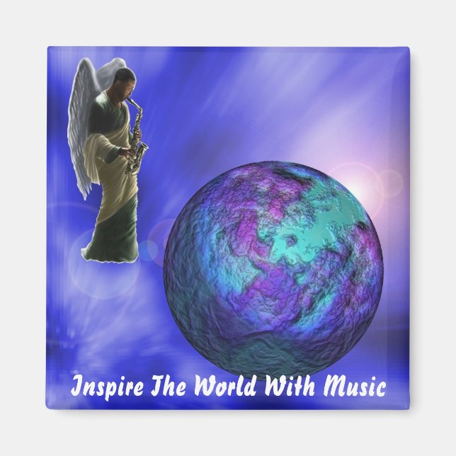 Inspire The World With Music Magnet (Front)