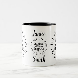 Inspire To Aspire Personalised Custom Mug