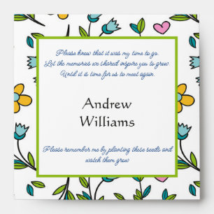 Inspire to Grow Flower Seed Packet Envelope