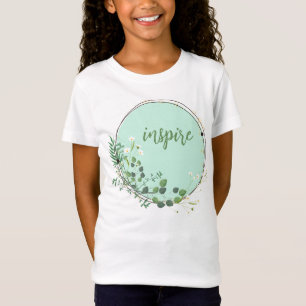 Inspire With Floral Botanical Frame T-Shirt