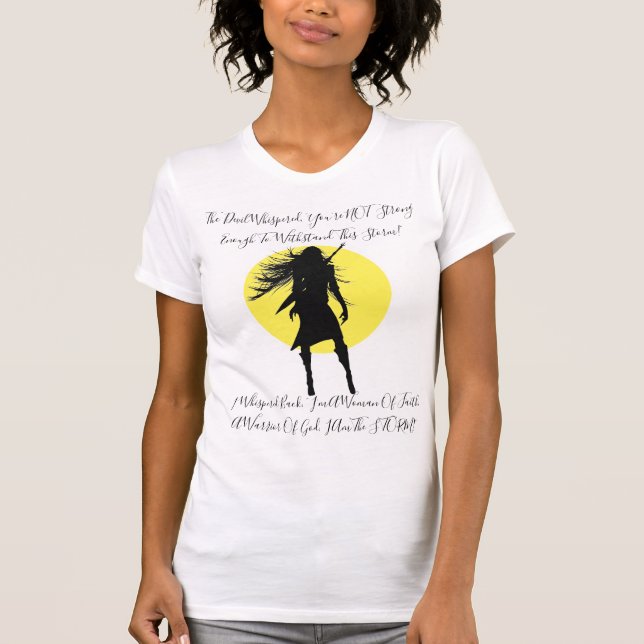 "INSPIRE" Woman & Warrior Of God! T-Shirt (Front)
