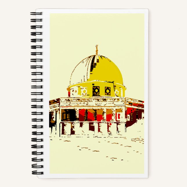 Inspire Your Thoughts: Dome of the Rock Travel Notebook (Front)
