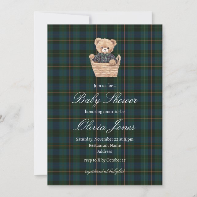 Inspired Baby Shower Invitation (Front)