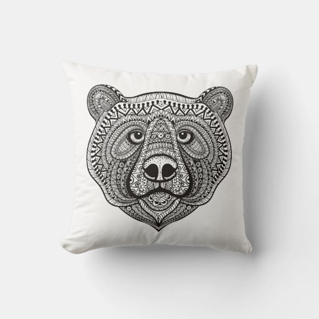 Inspired Bear Face Cushion (Front)