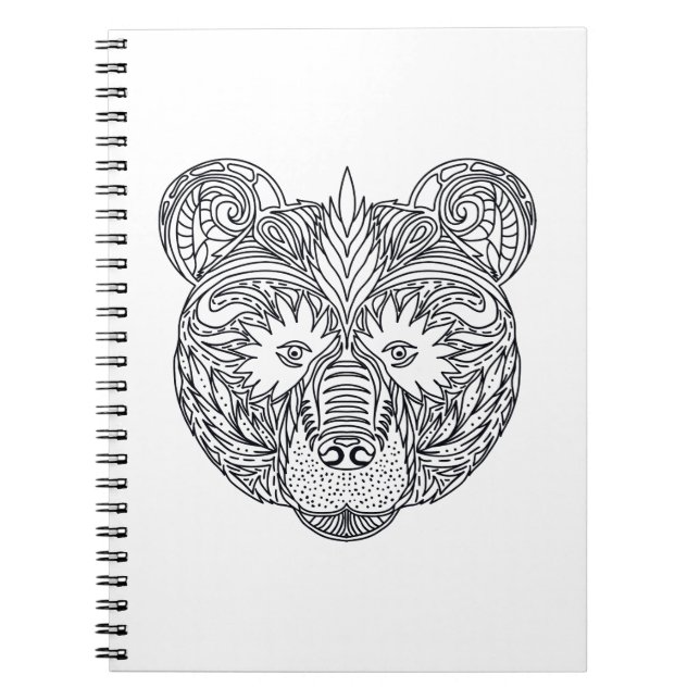 Inspired Bear Spiral Notebook (Front)