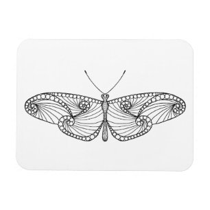 Inspired Butterfly Art Magnet