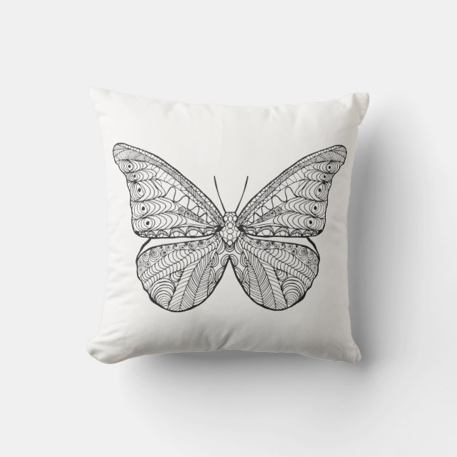 Inspired Butterfly Cushion (Front)