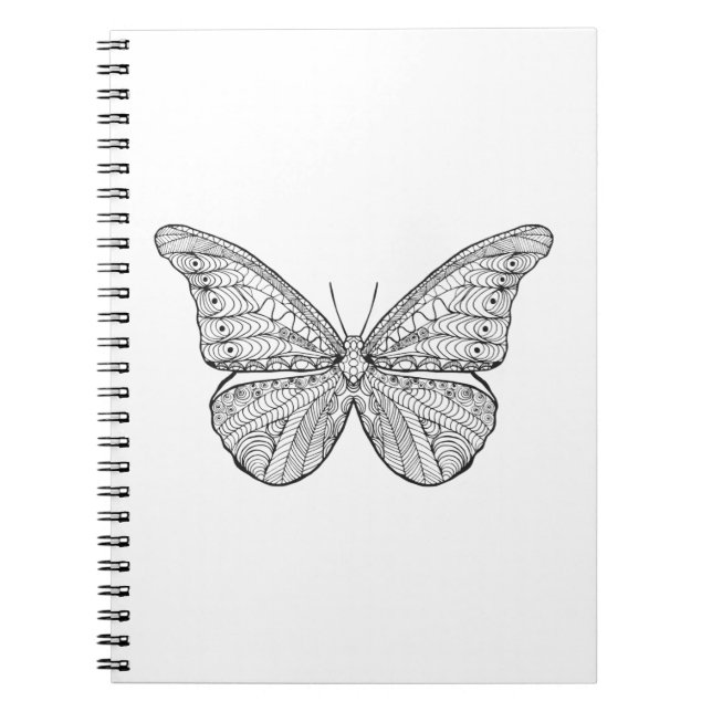 Inspired Butterfly Spiral Notebook (Front)