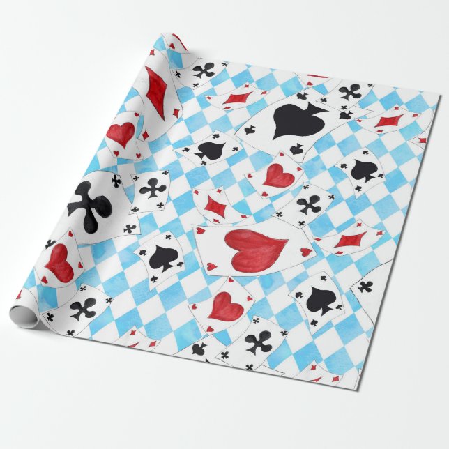 Inspired By Alice In Wonderland Wrapping Paper (Unrolled)