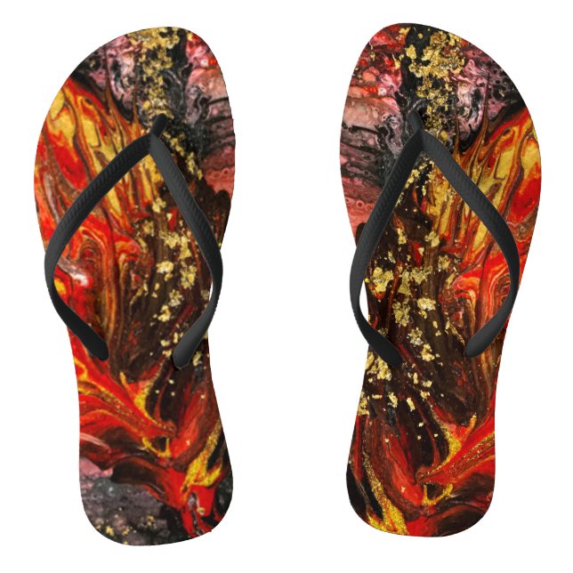 Inspired by California's Fires  Jandals (Footbed)