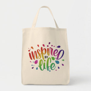 Inspired by Life - Grocery Tote Bag