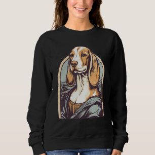 Inspired by Lisa Art Portrait of a Beagle Dog Sweatshirt
