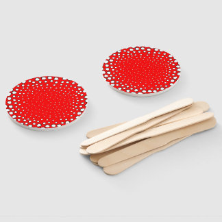 Inspired by red pheasant bird feathers hand fan