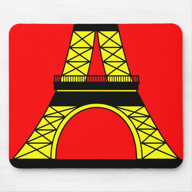 Inspired by the Eiffel Tower Mouse Pad (Front)