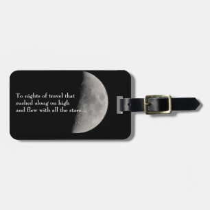 Inspired by the Moon and Rilke Luggage Tag