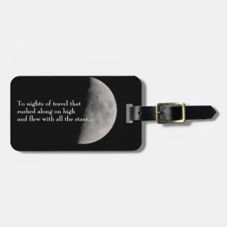 Inspired by the Moon and Rilke Luggage Tag