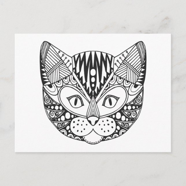 Inspired Cat Postcard (Front)