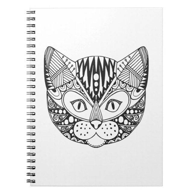 Inspired Cat Spiral Notebook (Front)