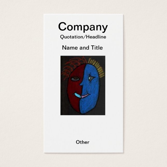 Inspired Custom Earring/Business Card (Front)