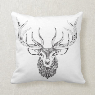 Inspired Deer Horned Head Cushion