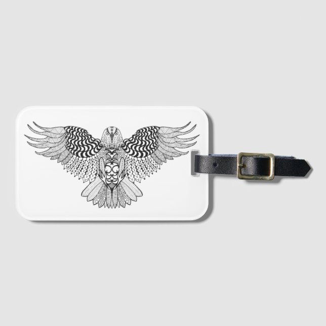 Inspired Eagle 2 Luggage Tag (Front Horizontal)