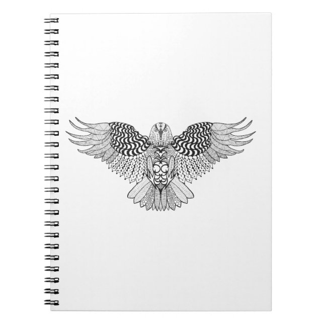 Inspired Eagle 2 Spiral Notebook (Front)