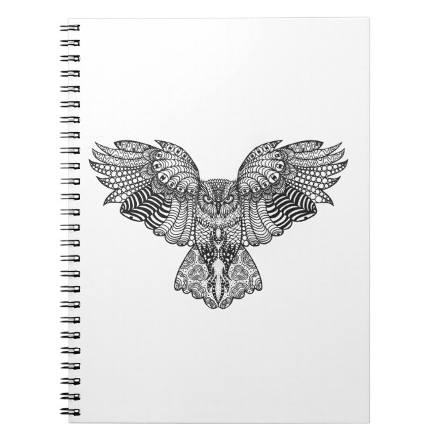 Inspired Eagle Owl Notebook (Front)
