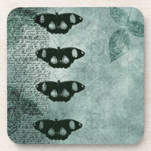 Inspired Elegant Butterflies Coaster (Front)