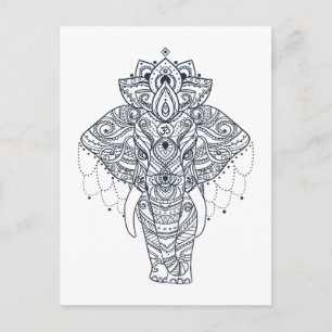 Inspired Elephant Postcard