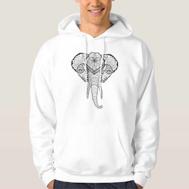 Inspired Elphant Head Hoodie (Front)