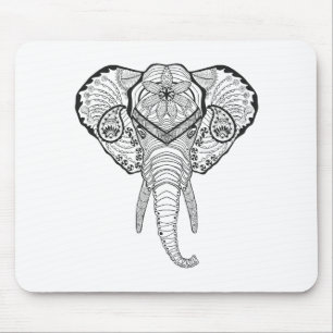 Inspired Elphant Head Mouse Pad