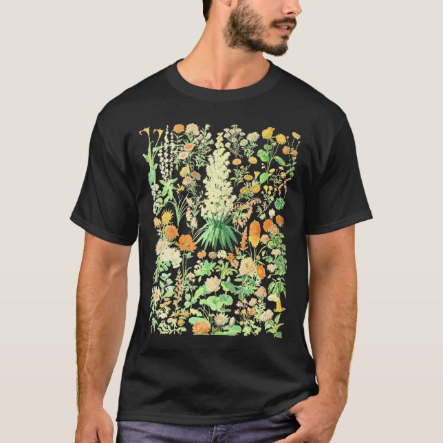 Inspired Flower Botanical Chart T-Shirt (Front)