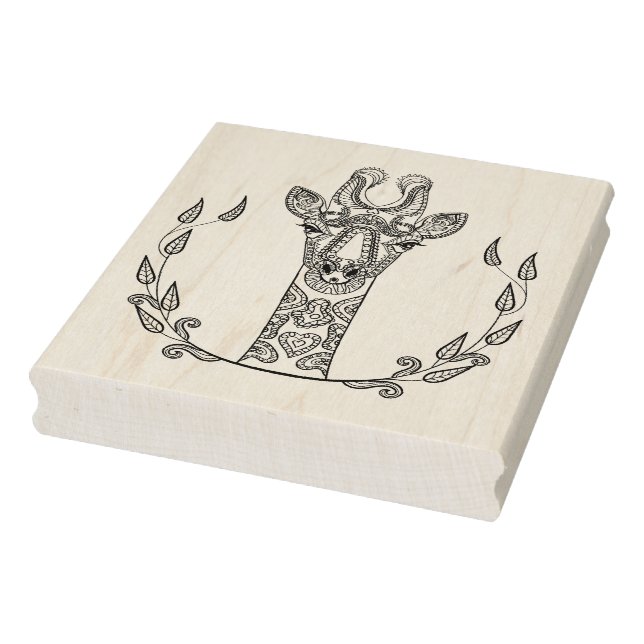 Inspired Giraffe Rubber Stamp (Stamp)