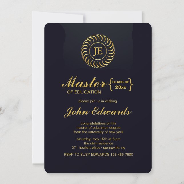 Inspired Graduation Party Invitation (Front)