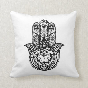Inspired Hamsa Symbol Cushion