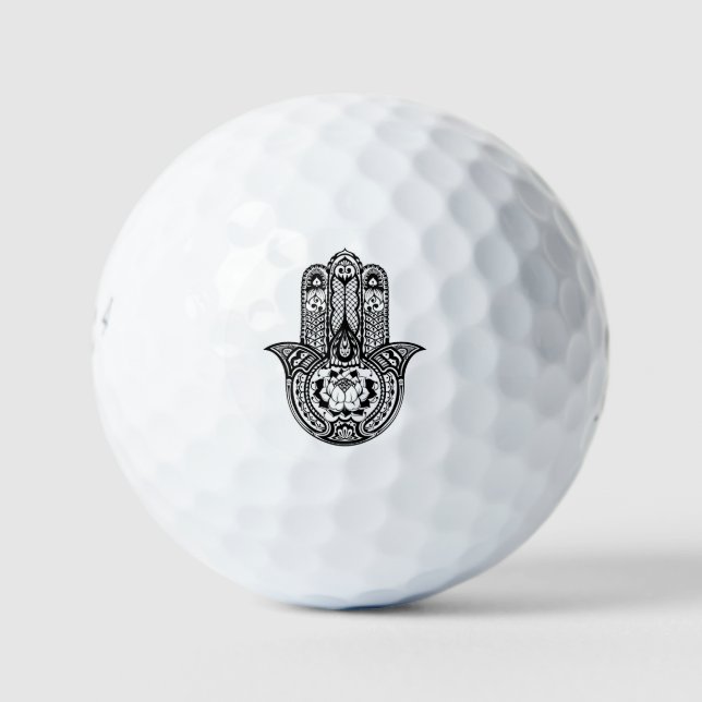 Inspired Hamsa Symbol Golf Balls (Front)