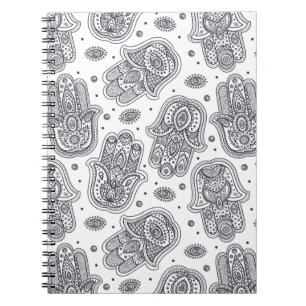 Inspired Hand Drawn Hamsa Notebook