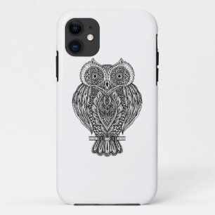 Inspired Hand Drawn Ornate Owl Case-Mate iPhone Case