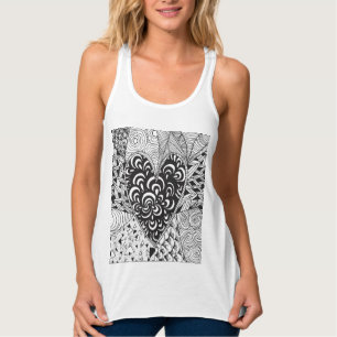 Inspired Heart Doodle Singlet