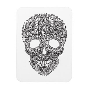 Inspired Human Skull Magnet