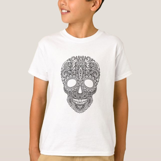 Inspired Human Skull T-Shirt (Front)