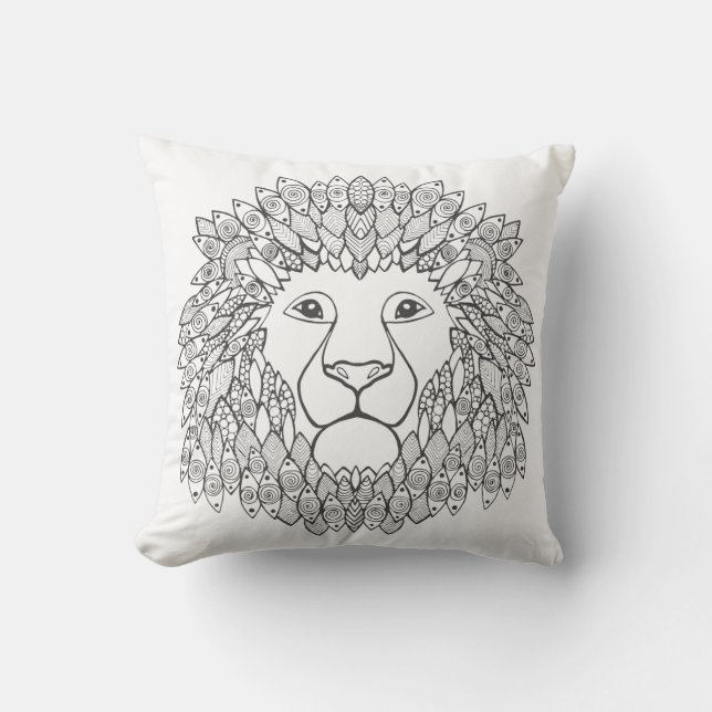 Inspired Lion Head 3 Cushion (Front)
