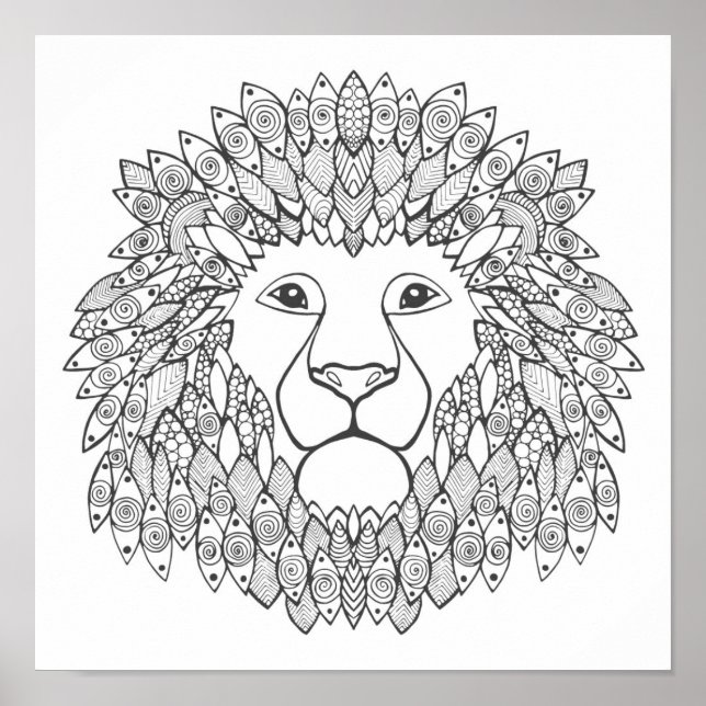 Inspired Lion Head 3 Poster (Front)